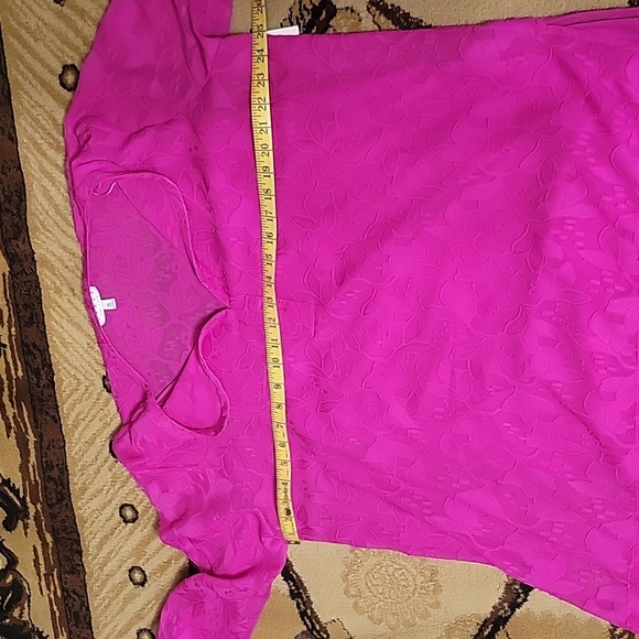 Chaus Bright Fuchsia Top - Picture 10 of 11